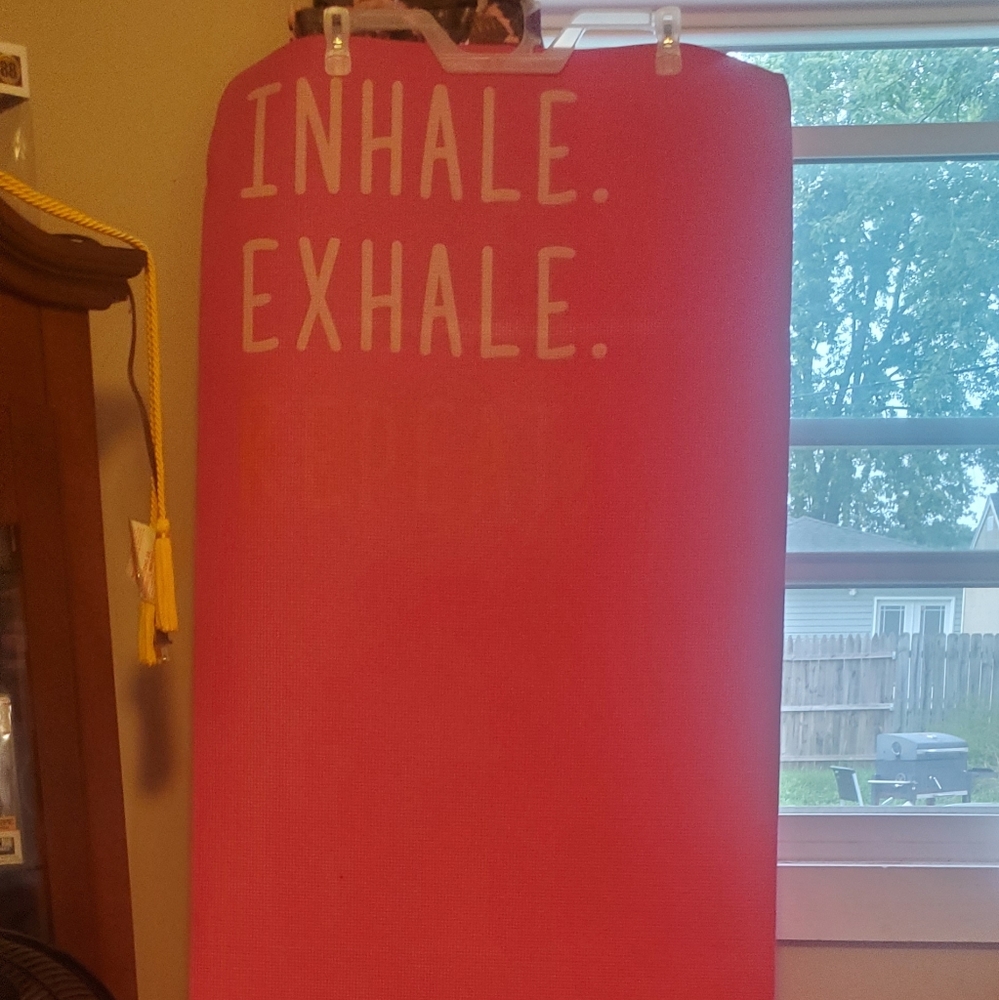 Pink yoga mat